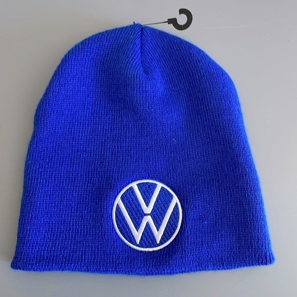 VW Beanie -Royal Blue New - Picture 1 of 2